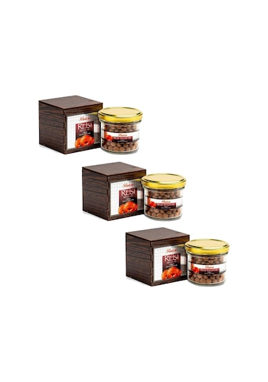 3 Adet Balen Reishi Reişi Mantarı Tahta Kutu 300 MG X 200 Tablet