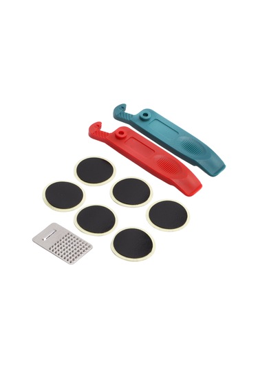 Geeroyoo Bisiklet Tamir Seti, Lastik Tamir Aleti, Kauçuk Patçalar, Çekiç Ve File İle Gluonsuz, Dağ Bisikletleri İçin, Dayanıklı Malzeme, Taşınabilir Yeşil Yeşil