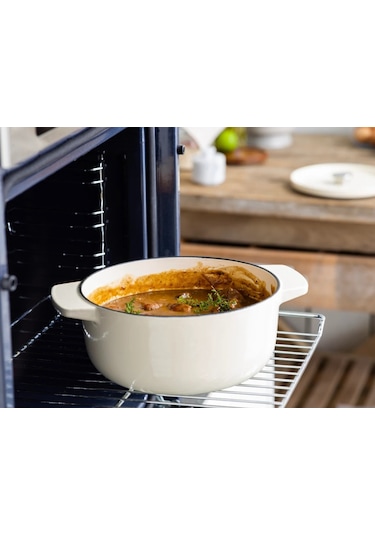 Kitchenaid Cc006059 Döküm Demir Tencere 26 Cm Almond Krem