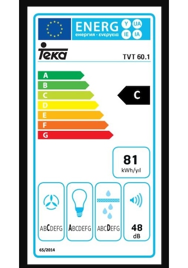 Teka TVT 60.1 Duvar Tipi Davlumbaz 40495000