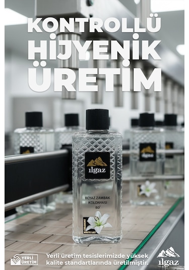 Ilgaz Elegance 80 Derece Beyaz Zambak Kolonyası Pet Şişe 400 ML