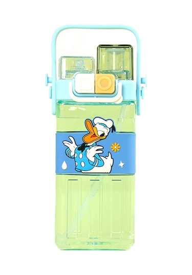 Mengtuo Yaz Yüksek Değer Öğrenci Kare Çift İçki Pipet Kupası Mavi