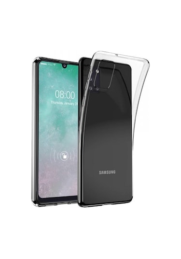 Mey İthalat Samsung Galaxy Uyumlu A31 Kılıf Lüx Şeffaf Silikon