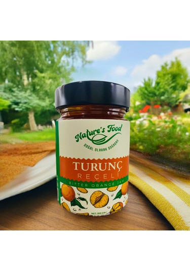 Turunç Reçeli 350gr %65 Turunç Kabuğu, Pancar Şekeri, Limon Suyu Koruyucu Ve Katkı İçermez