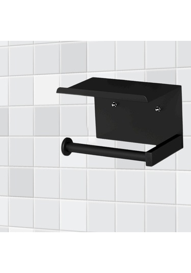 Suntek Banyo Tuvalet Mutfak A Için Telefon Rafı Siyah-bir