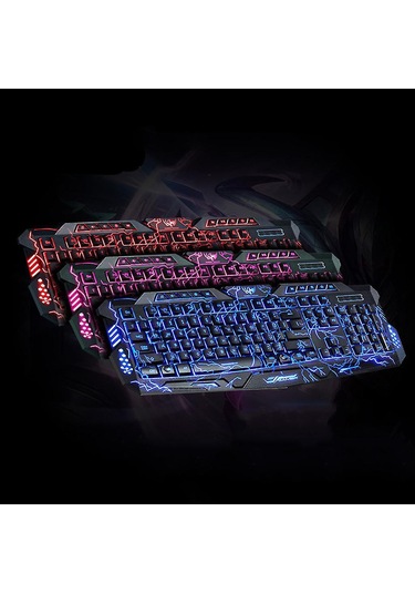 Xindoker Oyun Klavyesi - Çok Renkli Led Aydınlatmalı, Ergonomik Tasarım, 19 Tuş Çakışmasız