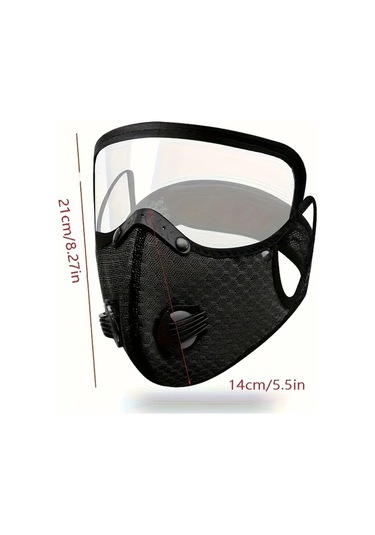 Oldfriend Siyah Erkek Ve Kadın İçin Polyester Tam Yüz Motosiklet Maskesi Gözlüklü Rüzgar Ve Güneş Korumalı