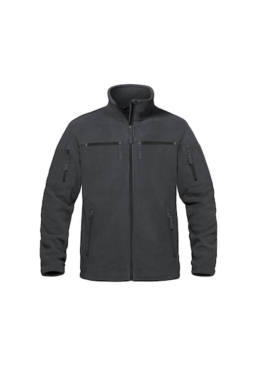 Ghassy Co. Warm Tactical Sport Multi 6 Cep Fonksiyonel Termal Polar Ceket Füme