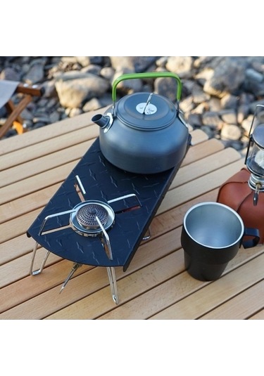 Bloomnest Yalıtımlı Ve Tutucu Skycıty Mini Ocak Ocak Ocağı, Mavi Kamp Isı Hava Gazlı Alüminyum Aksesuarları Açık Kb Mavi Mavi