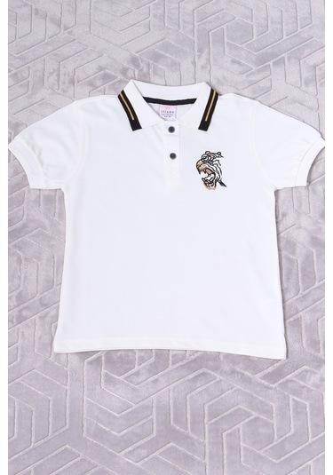 Erkek Çocuk Tshirt Polo Yaka A7 KREM
