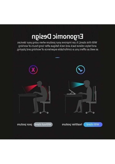 Pazly 7 Kademe Ayarlanabilir Katlanabilir Telefon & Tablet Standı - Ergonomik Taşınabilir Siyah Beyaz Pembe Renkli