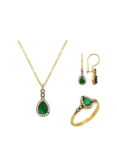 Mini Zümrüt Set 5,97 Gram 14 Ayar Altın