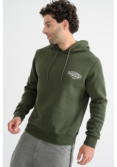 Jack & Jones Erkek Sweat 12278606 Koyu Yeşil Koyu Yeşil