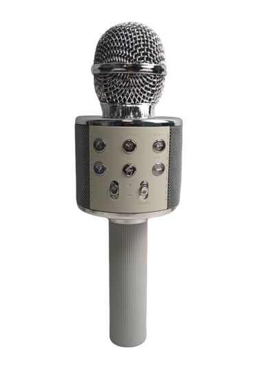 Youmex Bt Mikrofon Hoparlör Combo, Profesyonel Karaoke, Üç Katlı Gürültü Azaltma, Tf Kart Desteği, Çoklu Cihaz Uyumlu, Gümüş Renk