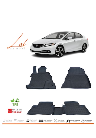 Honda Civic Fb7 3d Havuzlu Paspas 2012-2015