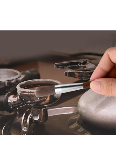 Suntek Kahve Değirmeni Makinesi Temizleme Fırçası Ahşap