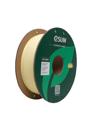 eSUN e-PLA Matte Filament - Badem Sarısı - 1 kg 1.75 mm