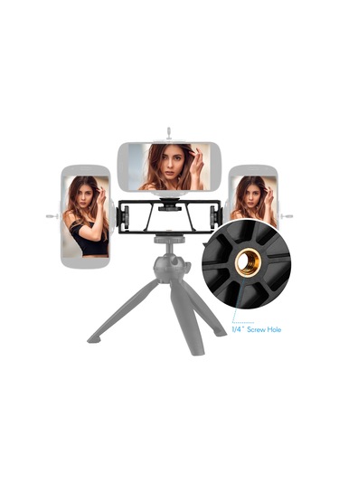 Singree 3'lü Akıllı Telefon Braketi - Profesyonel Canlı Yayın Ve Video Çekim İçin Çok Amaçlı Tripod Adaptörü