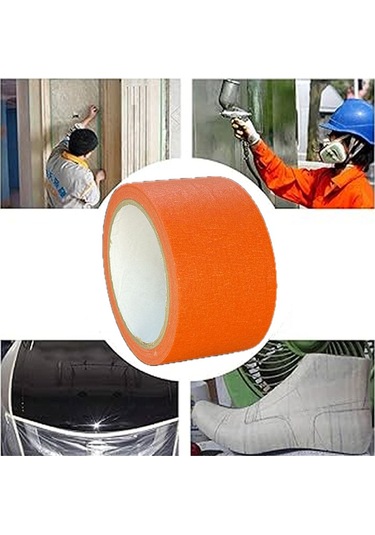 Renkli Maskeleme Kağıt Bant Boya Bandı 50mmx20mt Turuncu