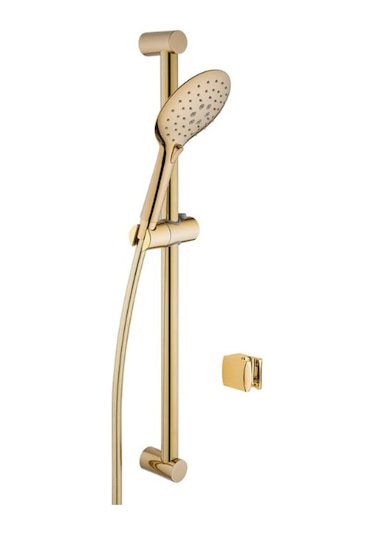 A4570223 Shıneround Sürgülü El Duş Takımı Altın