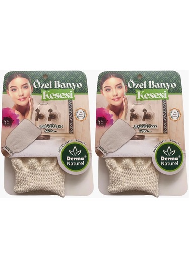 Derma Naturel Özel Banyo Kesesi Ms-07 2 Li Set