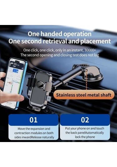 Tongxida 360 Derece Döneme Evrensel Araba Telefon Takılı Dashboard Cam Tutucu Yc08a-3 Cn Kökenli -