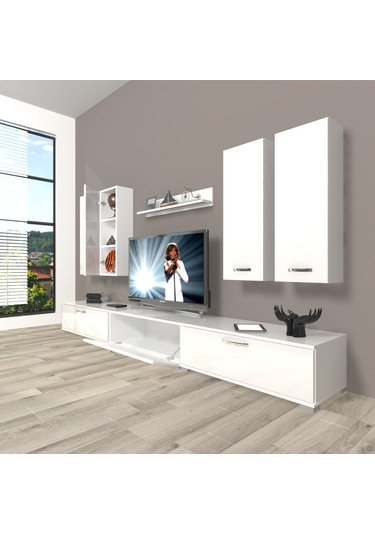 Decoraktiv Eko 8d Slm Tv Ünitesi Tv Sehpası Beyaz