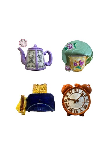 Uretti - Pınar 2572 8717 El Yapımı 4'lü Tematik Minyatür Eşyalar Magnet