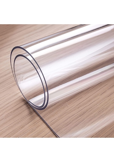 Şeffaf Pvc Masa Örtüsü | 1.2Mm | Koruyucu Mika | Asetat Muşamba
