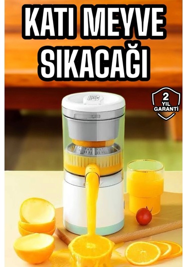 Katı Meyve Sıkacağı Taşınabilir Usb Şarjlı Pratik Paslanmaz Çelik Bıçaklı Çok Renkli