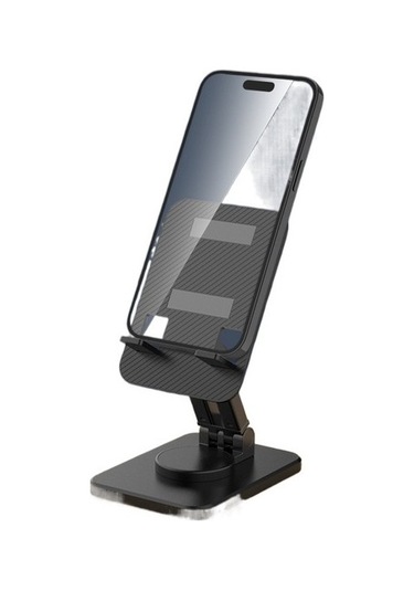 Joyhub 360 Derece Dönebilen Ve Katlanabilir Cep Telefonu Masaüstü Aparatı Kırmızı - Siyah Vantuzlu