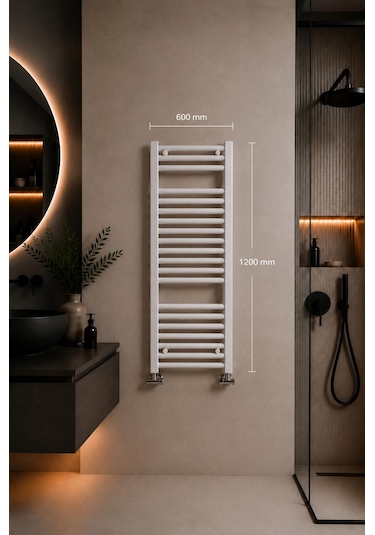 400X1200 Beyaz Havlupan 16 Borulu Banyo Havlupanı