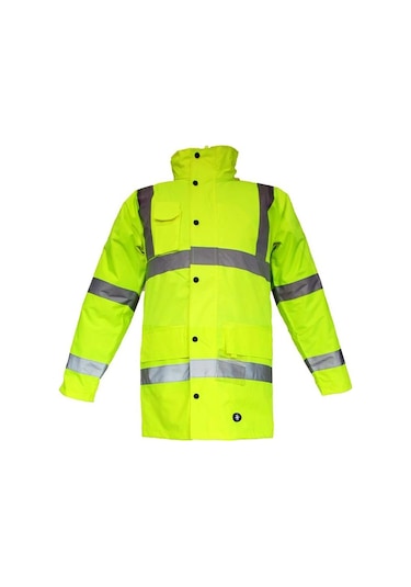 Junıor Jn1011 Waterproof Fosforlu Oxford Parka Sarı S Beden Sarı