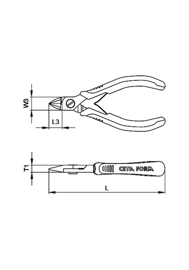Ceta Form H20s-120sb Elektronikçi Yan Keski açılı  Kesim