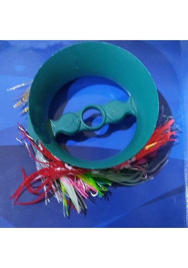 Sırtı Takımı-10 Lu Ortaboy-Ahtopot-70Mm-Misine 100Mt-Kol-70Cm