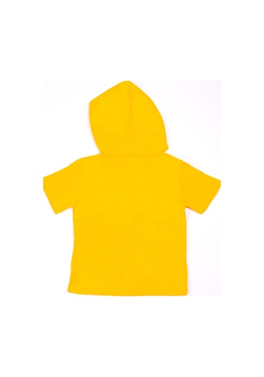 Erkek Çocuk Tshirt Kapşonlu Baskılı A21 Sarı