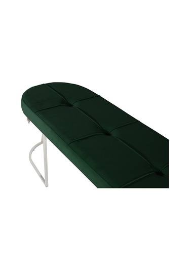 Viego Silver Collection- Yeşil Kapitoneli Chester Model Puf & Bench & Koltuk & Uzun Makyaj Puff & Yatak Ucu