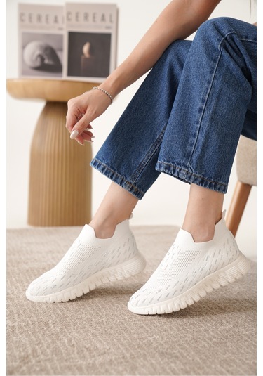 Marvin Günlük Ortopedik Kadın Sneaker Spor Ayakkabı Beyaz
