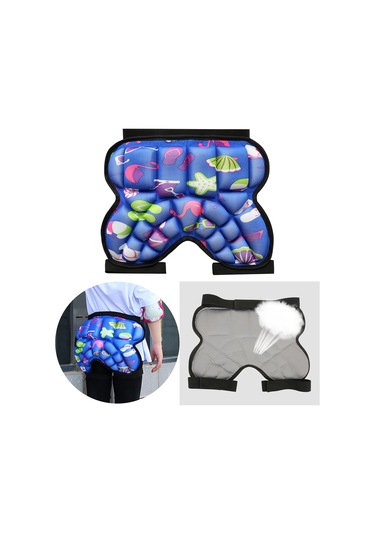 Homyl Çocuklar Için 3d Yastıklı Kalça Koruma Şortu Mavi Mavi