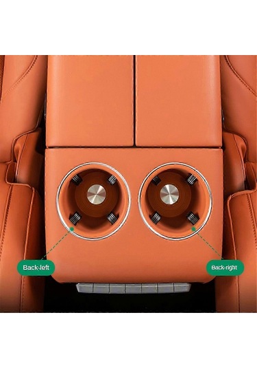 Lixiang L7 2022 2023 İç Mekan Modifikasyon Aksesuarları İçin Araç Arka Su Bardağı Silikon Pedi Turuncu