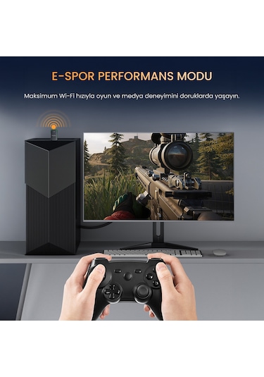 Veggieg 1100 Mbps Dual Band Wi-fi 6 Alıcı Ve Bluetooth 5.4 Adaptör Mini Usb Dongle
