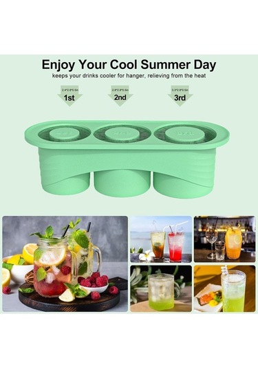 Novahub Tumbler İçin 40oz Buz Küpü Tepsisi, Kapaklı Ve Kutulu, Çok Renkli Buz Kalıbı, Kolay Doldurma Ve Çıkarma Çok Renkli