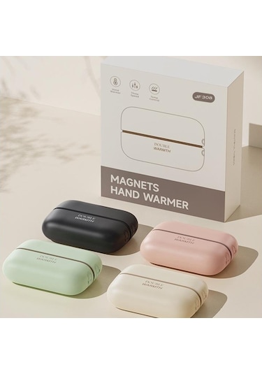 Jf308 2'si 1 Arada Bölünebilir Mini Taşınabilir Kış Elektrikli El Isıtıcı Güç Bankası - Yeşil