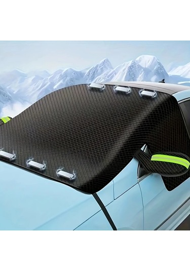 Elmpaly Araba Kar Örtüsü Oksford Kumaş Yeşil Kulak 6 Mıknatıslı