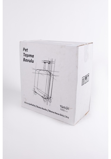 Nishev Tekerlekli Çekçekli Kedi Köpek Taşıma Valizi