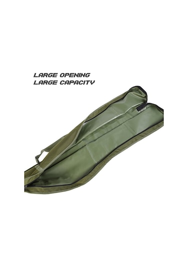 Aubyhe 120cm Orta Yeşil Tek Katlı Balıkçılık Çantası - Geniş Bölmeli 600d Polyester Malzeme - Olta Takımlarını Düzenle