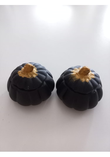 Mini Balkabağı 6'lı Lokumluk, Kahve Yanı Sunumluk Renkli Dekoratif Obje 02