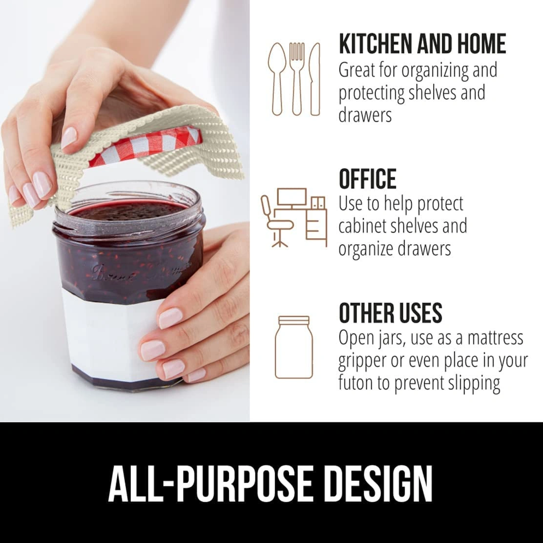 Youtek Pvc Matkaplı Ev Fırın Dolap Rafları İçin Kaymazsız Kesilebilir 2 Adet Ev Ofis Kullanıma Uygun Bej