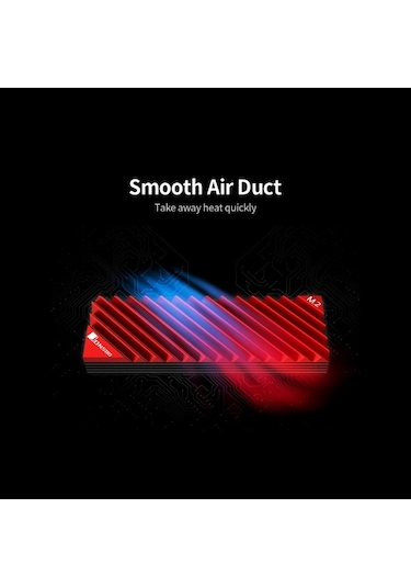 Besthome1 2280 Modeli M.2 Ssd Pasif Soğutucu Tam Alüminyum Anotasyonlu Zımparalı Gri Renk, Araçsız Kurulum