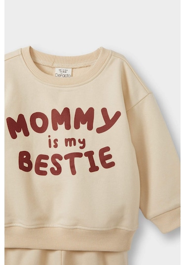 Defacto Erkek Bebek 2li Takım Baskılı Sweatshirt Eşofman Altı E8999a525wner42 Ekru Defacto Erkek Bebek 2li Takım Baskılı Sweatshirt Eşofman Altı E8999a525wner42 Ekru